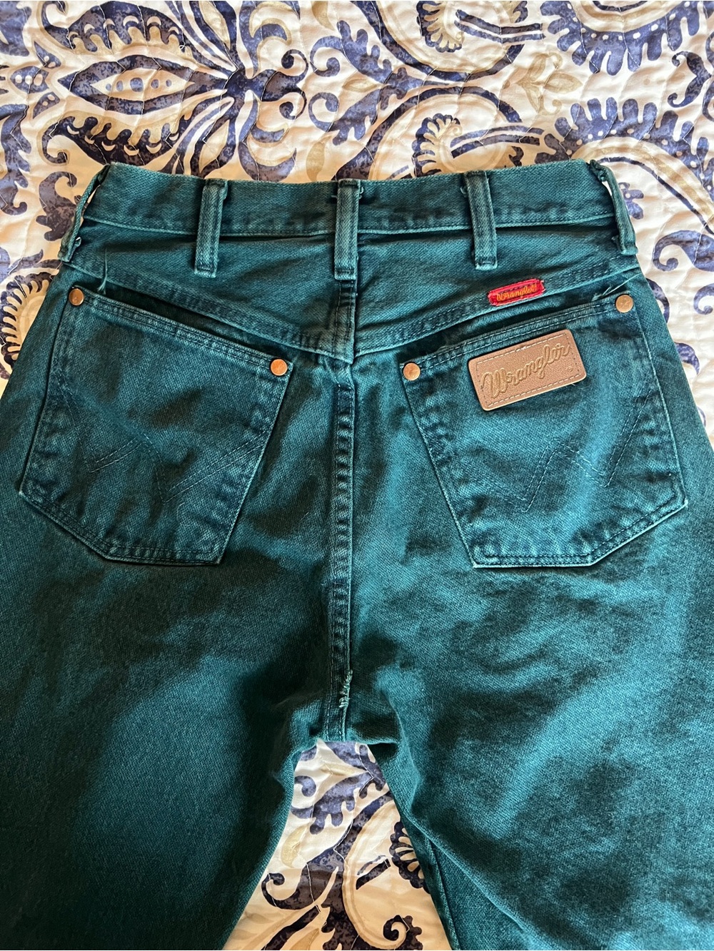 Wrangler Women’s Teal Wash Vintage Jeans circa 1985-1993